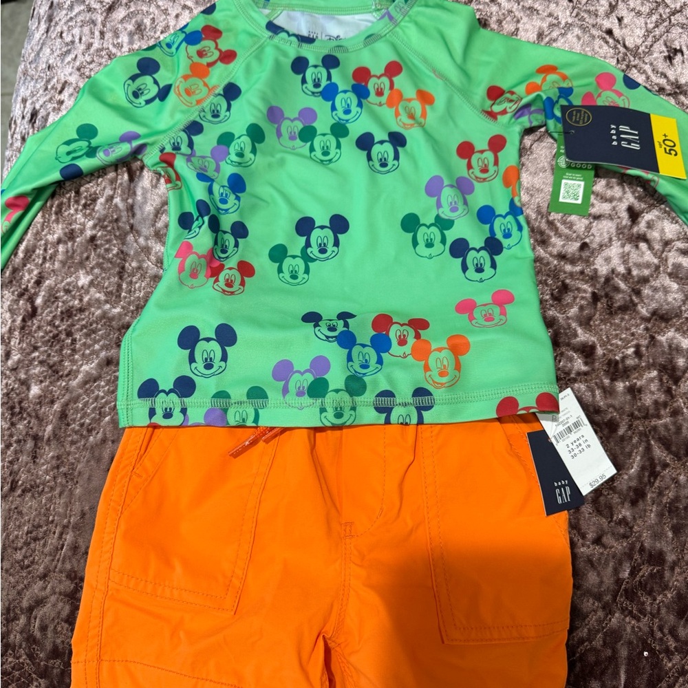 GAP Kids Swim Set - Green and Orange